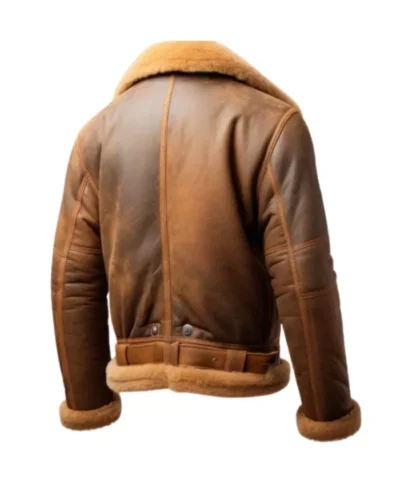 Men’s B3 Shearling Brown Leather Jacket