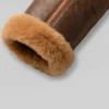 B3 Shearling Leather Brown Jacket Mens