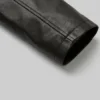 Close Up Cuff Detail Men Slim Fit Black Jacket