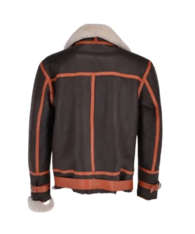 Men’s Aviator Shearling Bomber Leather Jacket