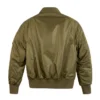 Shop Mens Olive Zip-Up Bomber Jacket