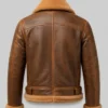 Shearling Brown B3 Leather Jacket Mens