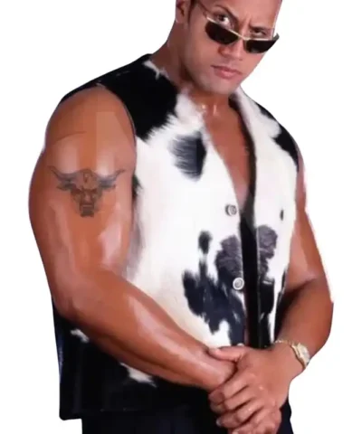 90s Raw The Rock Fur Vest