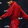 Las Vegas A'ja Wilson Red Track Bomber Jacket