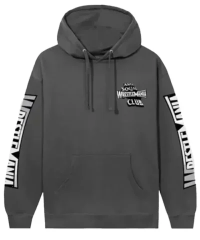 ASSC Anti Social Social Club x WWE Wrestlemania Grey Pullover Hoodie