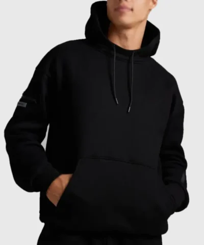 Airplane Mode Travel Hoodie in Black