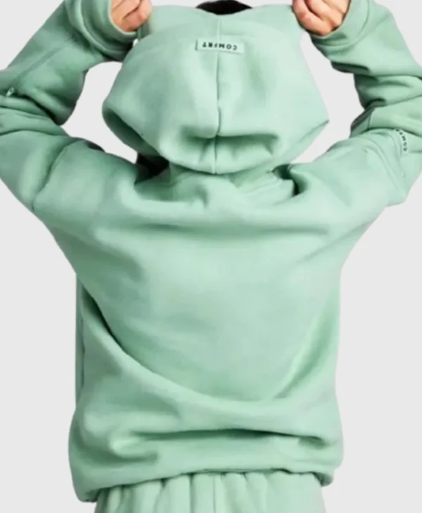 Airplane Mode Travel Hoodie in Green