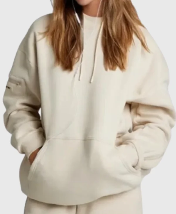 Airplane Mode Travel Beige Hoodie