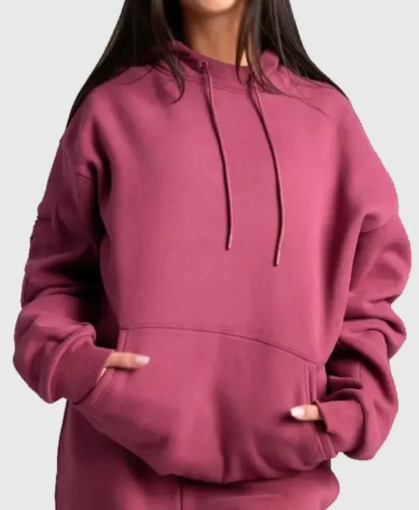 Airplane Mode Travel Hoodie in Pink