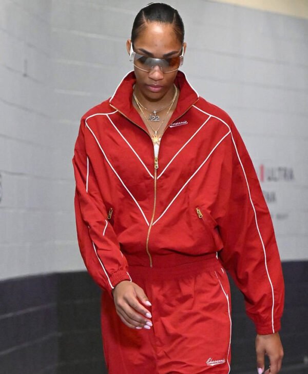 A'ja Wilson Red Jacket