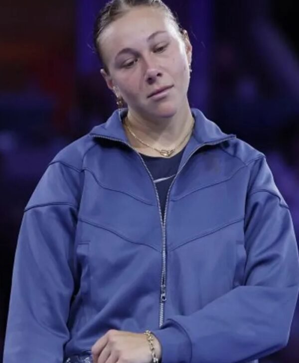 Amanda Anisimova 2025 US Open Blue Jacket