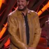 American Idol S023 Luke Bryan Brown Leather Jacket
