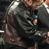 American Wrestler Logan Paul RAW Black And Maroon Leather Jacket