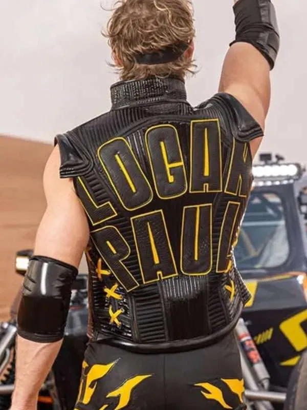 American Wrestler Logan Paul WWE Monday Night RAW Leather Vest