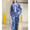 Caitlin Clark Floral Blue Denim Suit