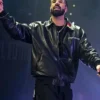 Drake Amici Violente Black Leather Jacket