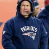 Bill Belichick New England Patriots Blue Pullover Hoodie