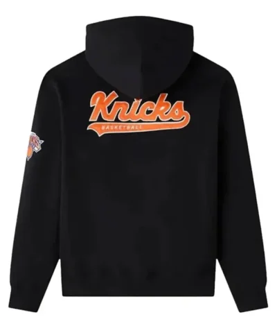 Unisex OVO X NBA Knicks Printed Black Pullover Hoodie