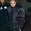 Canadian Rapper Drake Black Satin Bomber Jacket