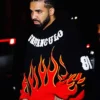 Drake Vaffanculo Flame Pullover Hoodie