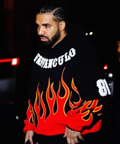 Drake Vaffanculo Flame Pullover Hoodie