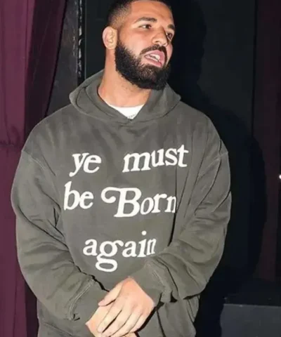 Drake Ye Must Be Born Again Grey Hoodie