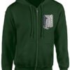 Casual Green Attack on Titan Hoodie