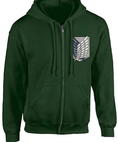 Casual Green Attack on Titan Hoodie