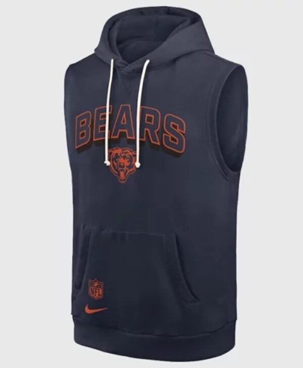 Chicago Bears Sleeveless Pullover Hoodie