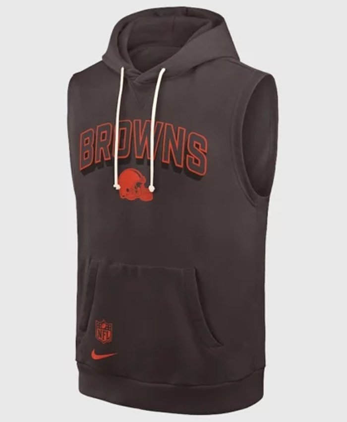 Cleveland Browns Sleeveless Pullover Hoodie