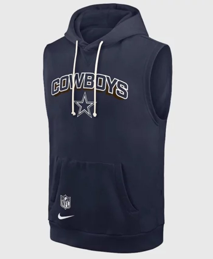 Dallas Cowboys Sleeveless Pullover Hoodie