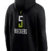 Dallas Wings Texans Paige Bueckers Black Pullover Hoodie