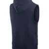 Sleeveless Navy Blue Denver Broncos Pullover Hoodie for Men and Women