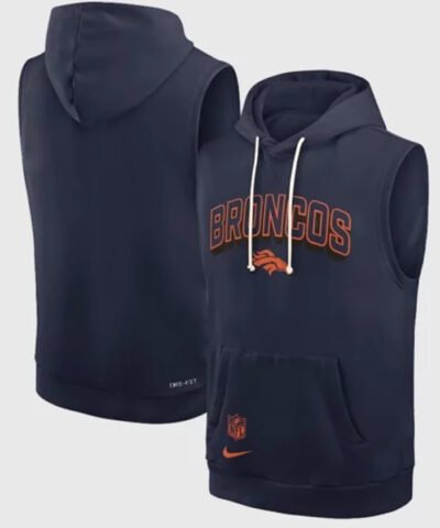 Denver Broncos Sleeveless Pullover Hoodie