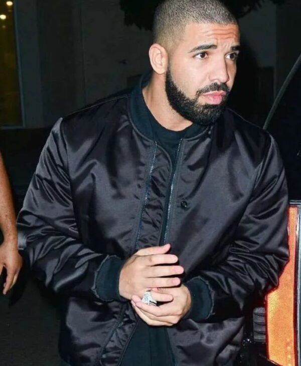 Drake Black Satin Jacket
