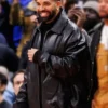 Raptors VS Warriors Game Drake Leather Jacket