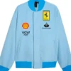 Ferrari Blue Bomber Jacket