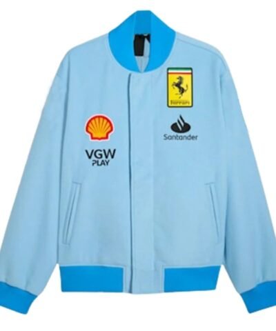 Ferrari Blue Bomber Jacket