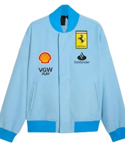 Ferrari Blue Bomber Jacket