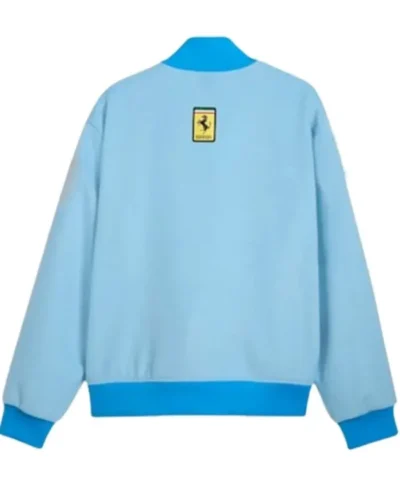 Ferrari Blue Team Miami Bomber Jacket for Men and Women