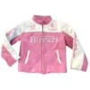 Ferrari Pink and White Leather Jacket