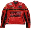 Ferrari Racing Red Leather Jacket