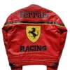 Ferrari Racing Leather Red Jacket