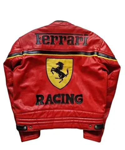 Ferrari Racing Leather Red Jacket