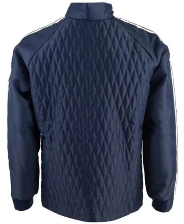 Ford V Ferrari Le Mans Shelby American Team Blue Quilted Jacket