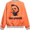 Halloween Myers John Carpenters Orange Satin Bomber Jacket