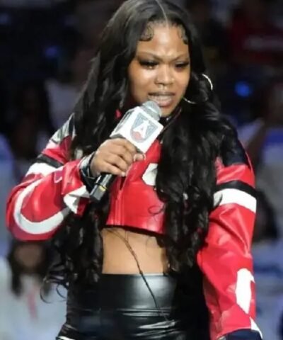 Indiana Fever v Atlanta Dream Bankroll Ni Red Cropped Leather Jacket