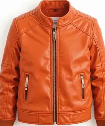Jack O Lantern Halloween Pumpkin Leather Jacket