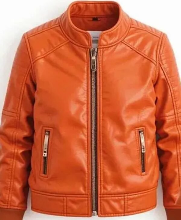 Jack O Lantern Halloween Pumpkin Leather Jacket