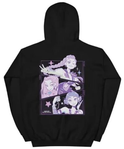 KPop Demon Hunters Huntrix Printed Hoodie